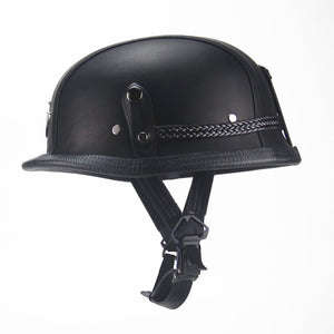 BanditRiders™ German Leather Motorcycle Helmet