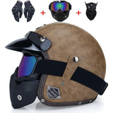 BanditRiders™ Premium Leather 3/4 Helmet